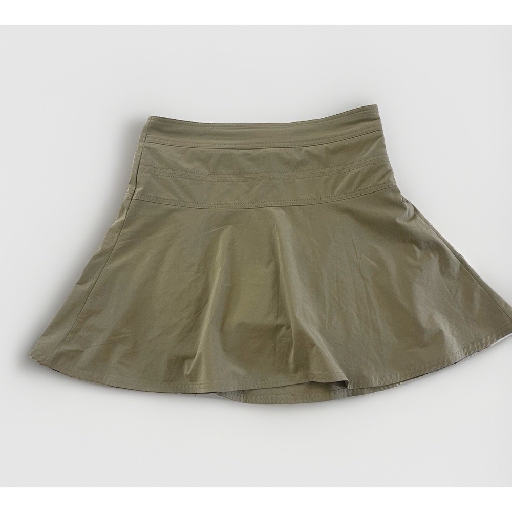 Athleta Women's Skort Sz 6 Taupe Khaki Skirt Shorts Tennis Pickle Ball Golf - Picture 2 of 9